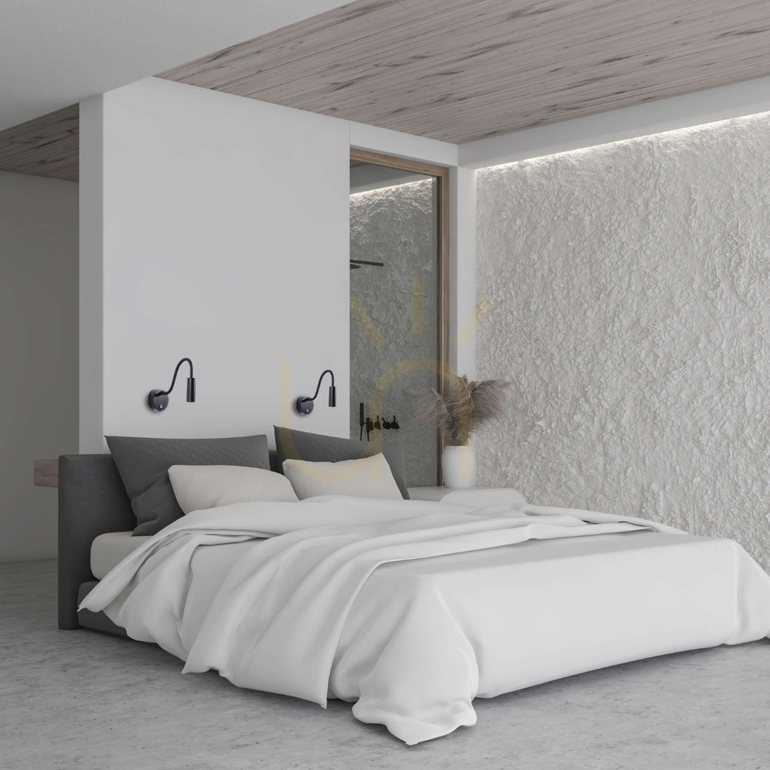 Wall LED Lamp 3W 3000k Blαck Matt ZAMBELIS