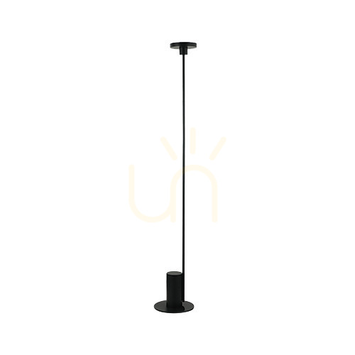 Check LED Flor Light 12W 3000k Metal Acrylic Black ZAMBELIS