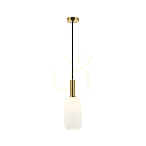 Check Zambelis Pendant Light E27 Gold Matt Opal Glass 15 cm