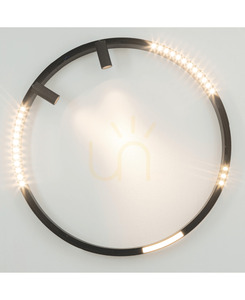 Magnetic LED Track Module Zambelis 22093 8W 3000K Sandy Black DALI 48V Curve 600 mm small 5