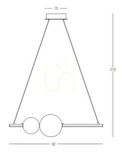 Pendant LED Light Zambelis 11W 3000K Black Matt Smoke Glass small 2