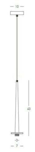 Check Zambelis LED Pendant Light Black Marble 3W 3000K 7 cm
