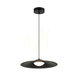 Zambelis LED Pendant Light 10W 3000K Black Matt White Opal 35 cm small 1