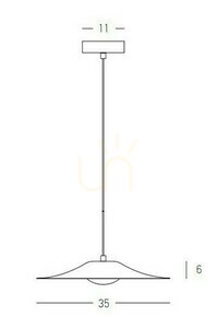 Zambelis LED Pendant Light 10W 3000K Black Matt White Opal 35 cm small 2