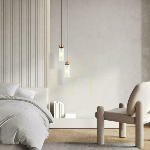 Check Pendant Light Zambelis E14 Sandy Black Antique Brass Metal Glass 1-Light