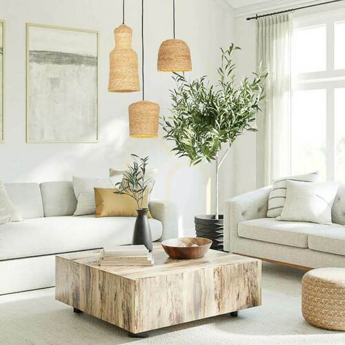 Check Zambelis Pendant Light Natural Braided Wheat Black 1xE27 Ø22 cm