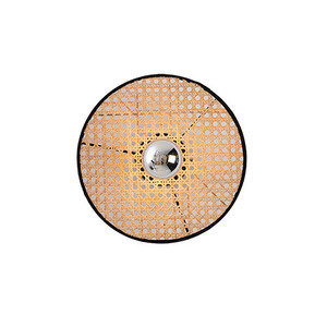 Zambelis 22175 Natural Woven Wall Light, Black, E27, 25 cm small 1