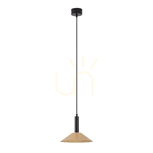 Check Zambelis LED Pendant Light 7W Sandy Black Gold 22.5cm