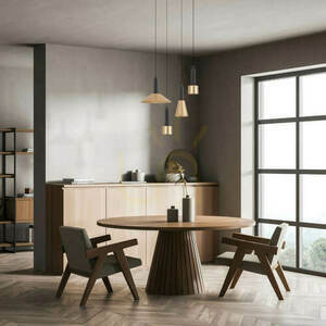 Zambelis LED Pendant Light 7W Sandy Black 3000K Metal Ø22.5 cm small 0