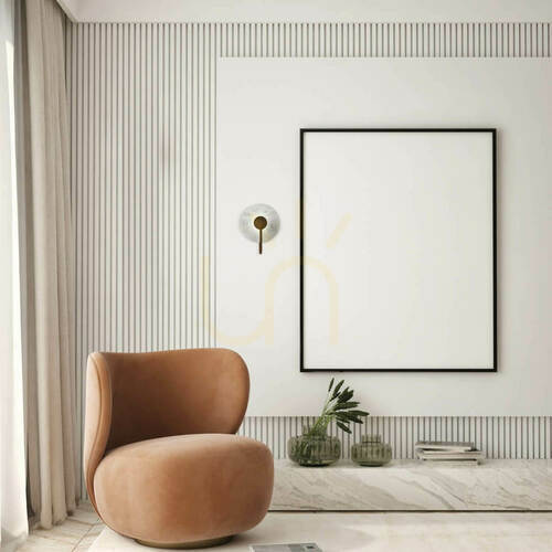 Check Zambelis LED Wall Light Marble Corten White 3W 3000K Dimmable