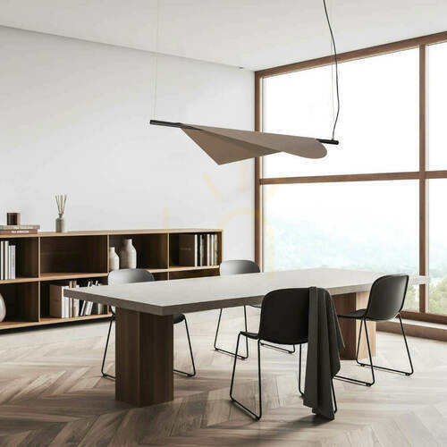 Check Zambelis LED Pendant Light 18W Sandy Black Bronze 3000K 120 cm