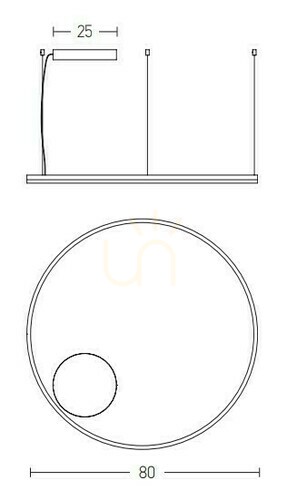 Check Zambelis Pendant Light 55W 3000K Gold Matt White Opal Aluminum Acrylic 80 cm