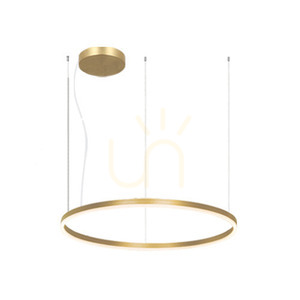 Zambelis Pendant Light 84W 3000K Gold Matt Aluminium Acrylic 120 cm small 1