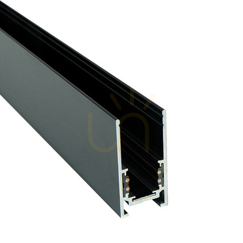 Check Zambelis Magnetic Lighting Track, 200 cm, Black Aluminum