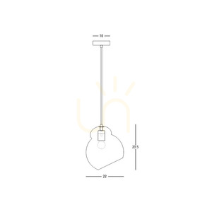 Zambelis 23015 pendant light, matt white, opal glass, E27, Ø22 cm small 3