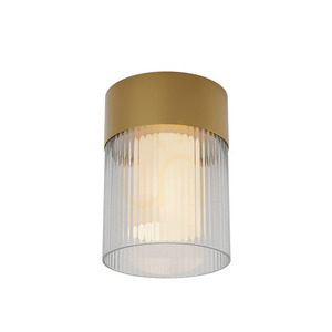 Zambelis LED Ceiling Light 9W 3000K Gold Matt Metal Glass Dimmable small 1