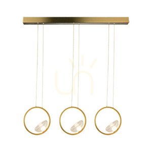 Line LED Light 21W 3000k Aluminum-glass Gold ZAMBELIS small 1