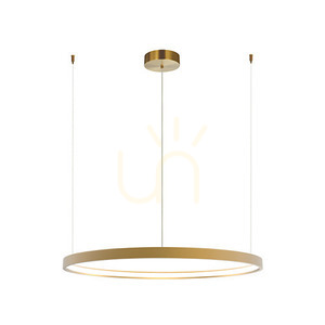 Zambelis LED Pendant Light 28W 3000K Gold Matt 60 cm White Opal small 1