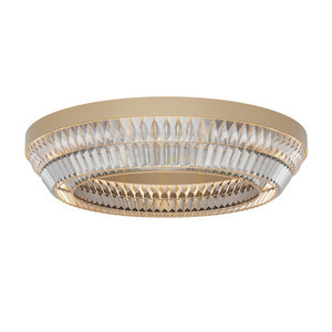 Zambelis Ceiling LED Light 55W 3000K Antique Brass Metal Crystal 80 cm small 1