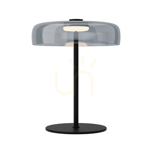 Table LED Light 15W Metal-glass Black ZAMBELIS small 1