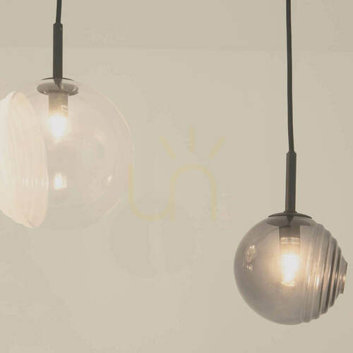 Check Line Light 5χg9 MAX 5W Metal-glass, Clear-frost White-smoked ZAMBELIS