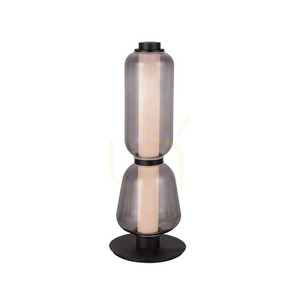 Zambelis 23061 LED Table Lamp 7 W 3000 K Black with Smoked Glass small 0