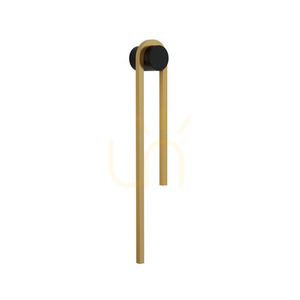 LED Wall Light Zambelis 13W 3000K Gold Black Matte Aluminium Opal Diffuser small 1