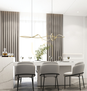 Zambelis 23108 LED pendant light gold matt 27W 3000K 140 cm small 0
