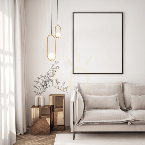 Check Zambelis 23135 pendant light, matt gold, opal glass globe, G9