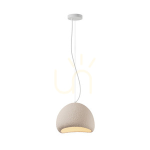Zambelis Natural Beige Fiberglass Metal Pendant Lamp E27 15W small 1