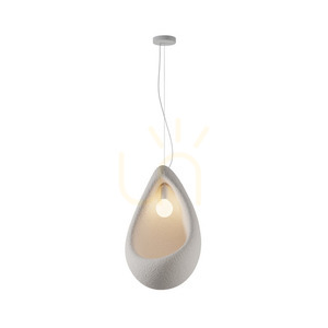 Pendant Light Zambelis E27 Max 15W Fiberglass Beige 40 cm small 1