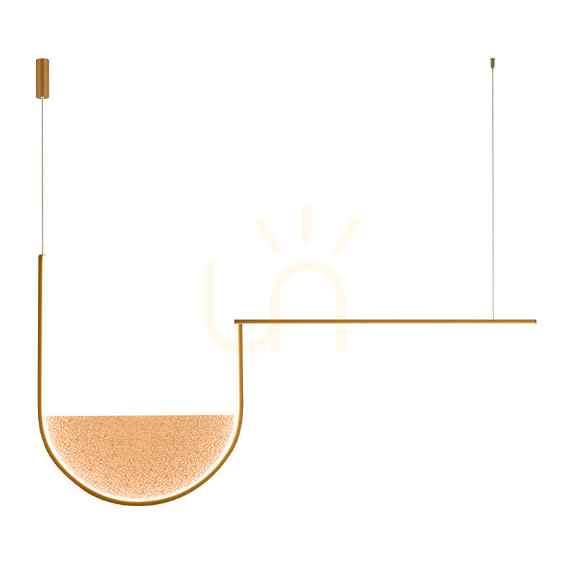 Pendant LED Light Zambelis Gold Champagne Glass 35W Dimmable 3000K-4000K