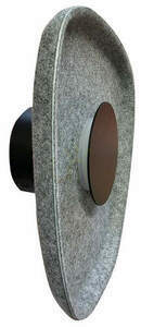 Zambelis 23175 Acoustic LED Wall Light Grey-Black 5W 3000K small 2