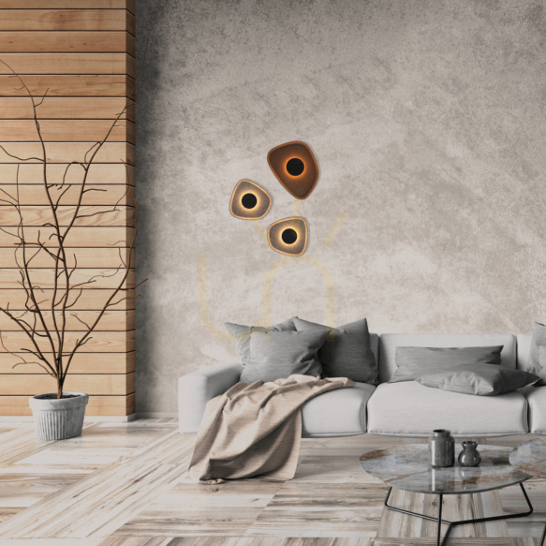 Zambelis LED Wall Light 5W 3000K Black Acoustic Panel
