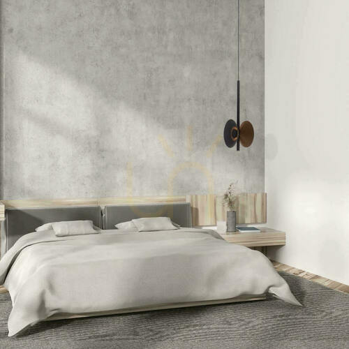 Check Zambelis Pendant LED Light 3x2W 3000K Brown Grey Acoustic Metal