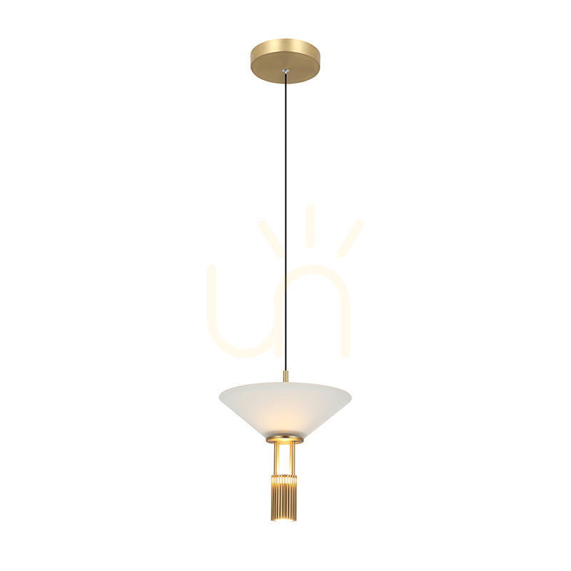 Zambelis Pendant LED Light 10W 3000K Gold Matt Aluminium Dimmable 21 cm