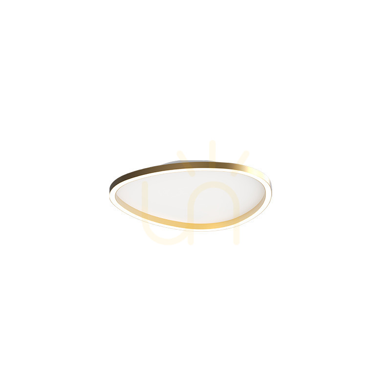 Zambelis LED Ceiling Light 29W 3000K Gold Matt 40x40 cm