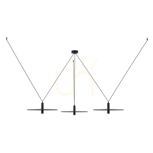 Check Zambelis 23229 sandy black LED pendant light 21 W 2305 lm 3000 K 120–180 cm