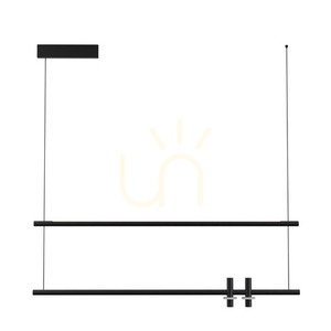 Zambelis LED Pendant Light Marble Sandy Black 3000K 2x7W+20W small 1