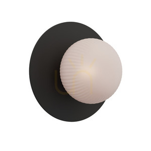 Zambelis Gypsum Black G9 Wall Sconce 1-Light 21 cm small 1