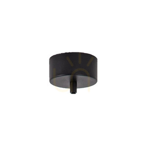 Zambelis 23280 ceiling canopy for cable connection, sandy black, Ø8 cm small 0