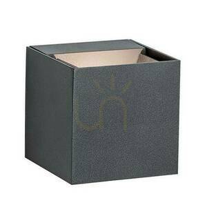 Outdoor Wall Light LED 6W Graphite Zambelis IP54 3000K Aluminium Glass small 0