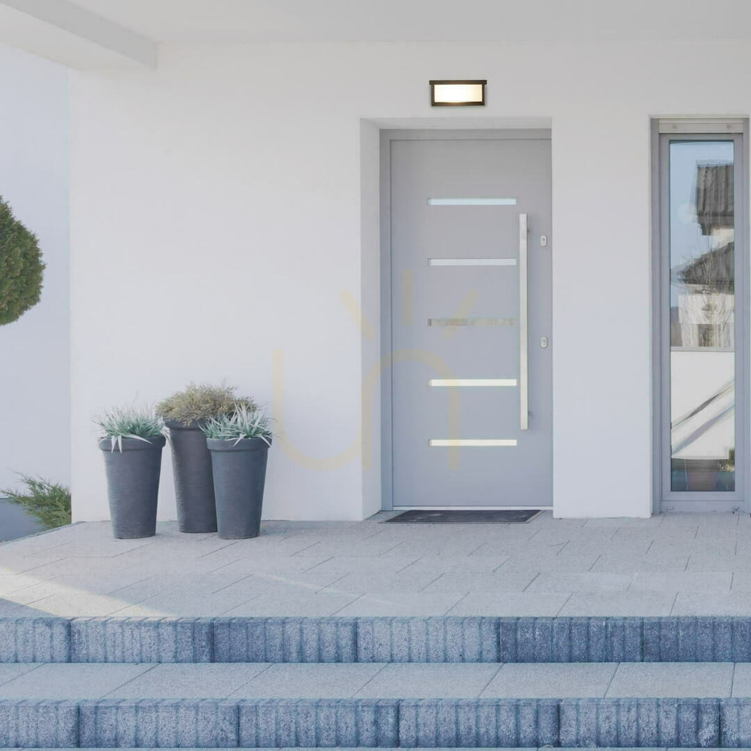 Zambelis Outdoor Wall Light E27 Graphite Aluminium IP54