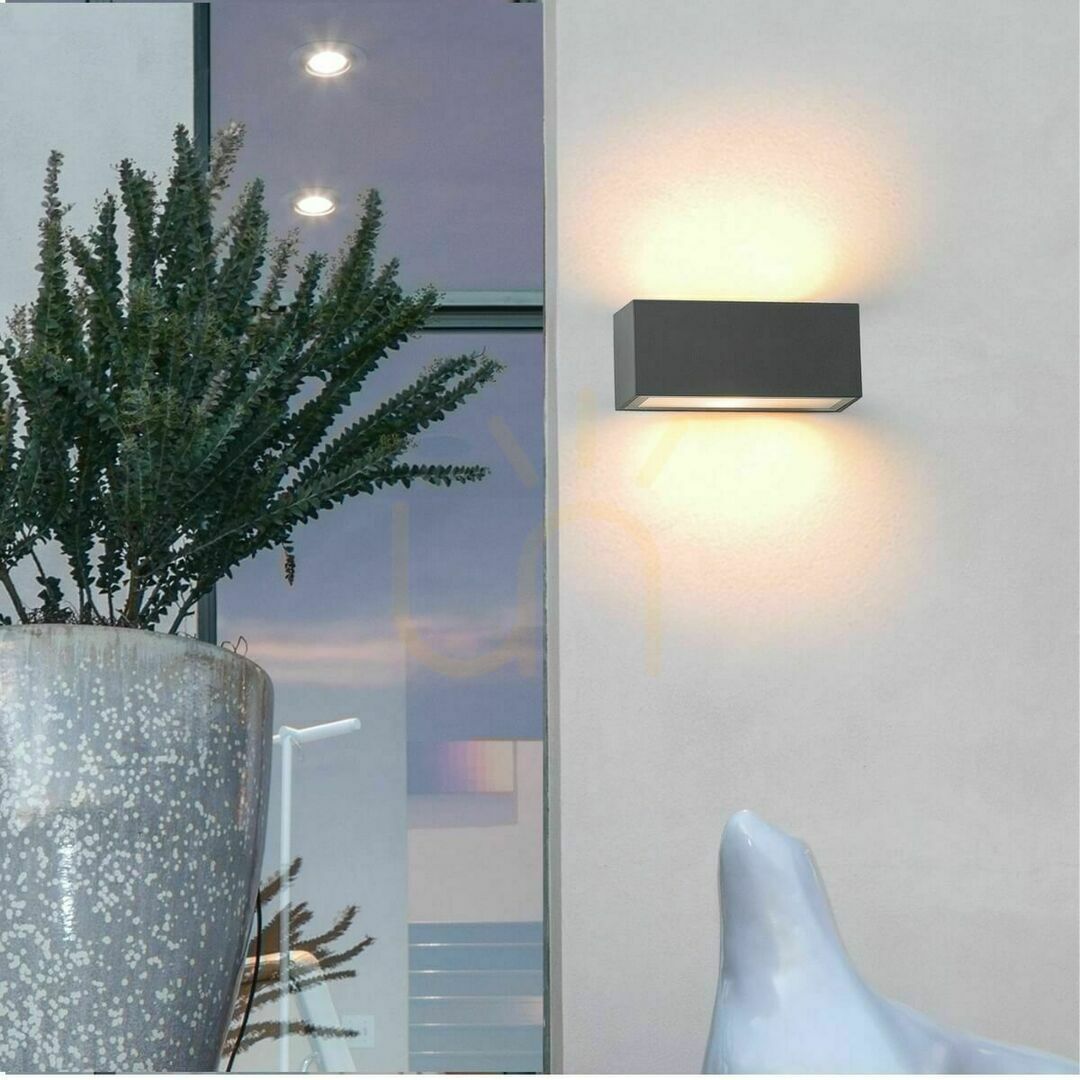 Zambelis Outdoor Wall Light Graphite Aluminium E27 IP44