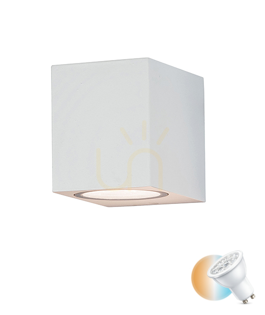 Outdoor Wall Light 1xgu10 White ZAMBELIS