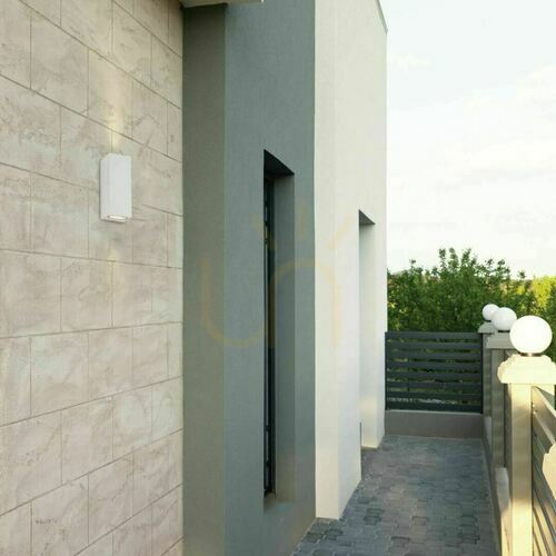 Check Outdoor Wall Light 2xgu10 White ZAMBELIS