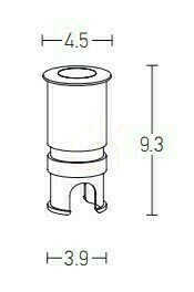Outdoor Recessed LED Light 3W ZAMBELIS small 1