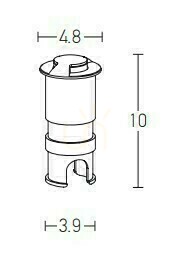 Outdoor Recessed LED Light 3W ZAMBELIS small 1