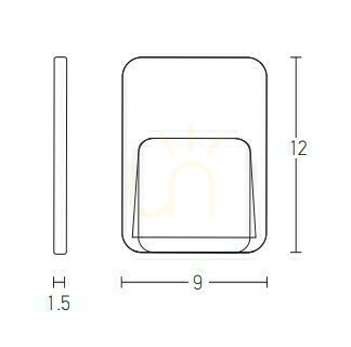 Check Outdoor Wall Step Light LED 1.5w White ZAMBELIS