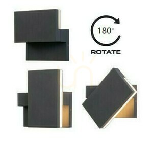 Zambelis E199 graphite LED outdoor wall light 10 W 3000 K IP65 small 2